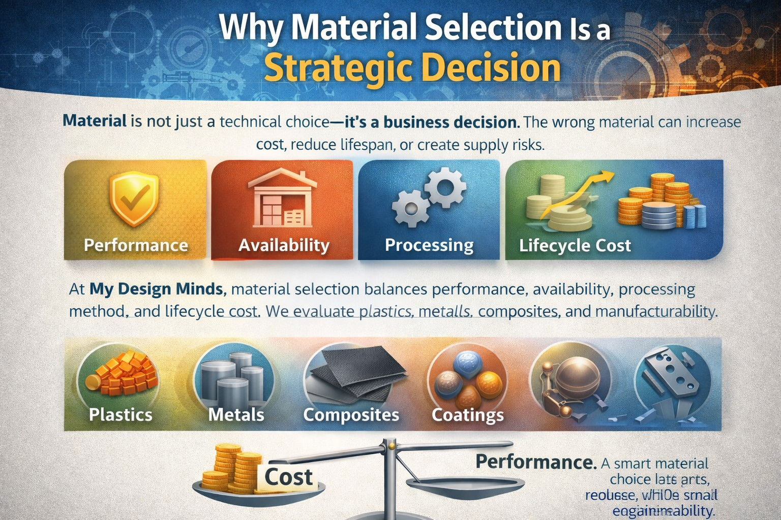 Material Selection in Product Design for Better Performance